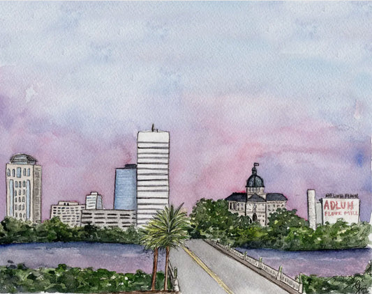 Columbia Skyline Print