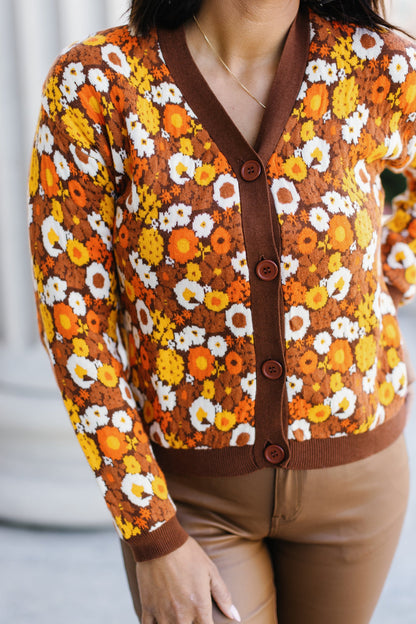 Mod Mood Floral Cardigan