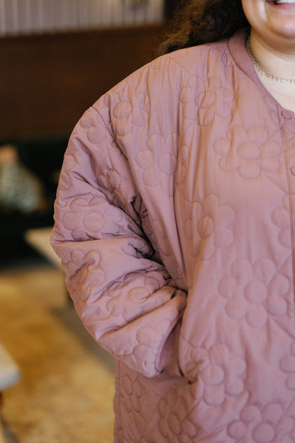Daisy Stitched Puffer Jacket