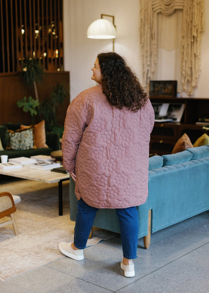 Daisy Stitched Puffer Jacket
