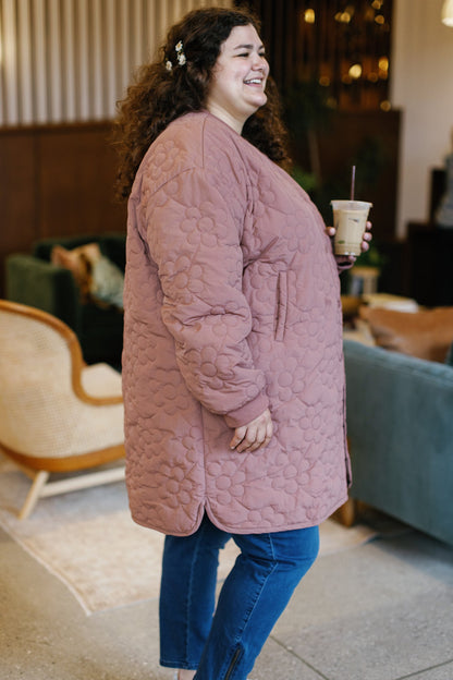 Daisy Stitched Puffer Jacket