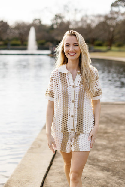Nantucket Crochet Set Top