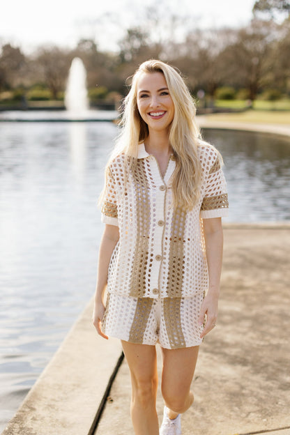 Nantucket Crochet Set Top