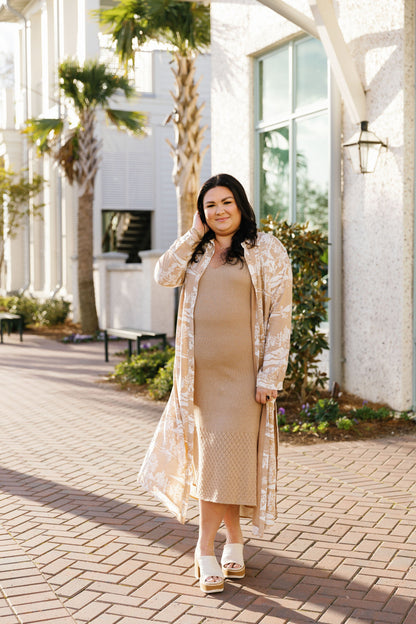 Palm Springs Kimono Shirt Dress