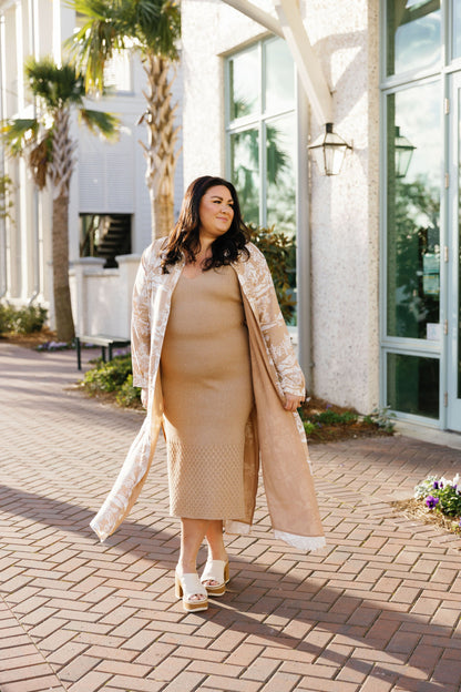 Palm Springs Kimono Shirt Dress