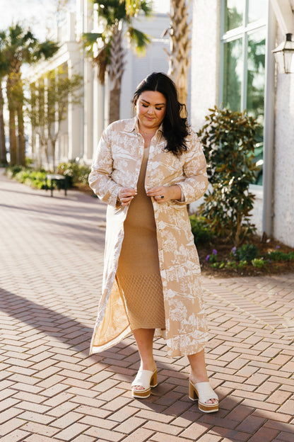 Palm Springs Kimono Shirt Dress