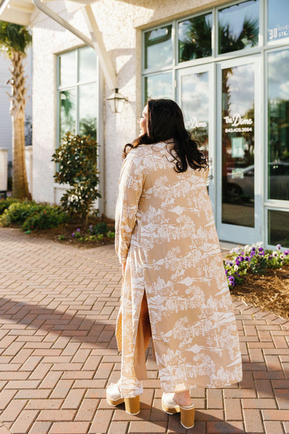 Palm Springs Kimono Shirt Dress