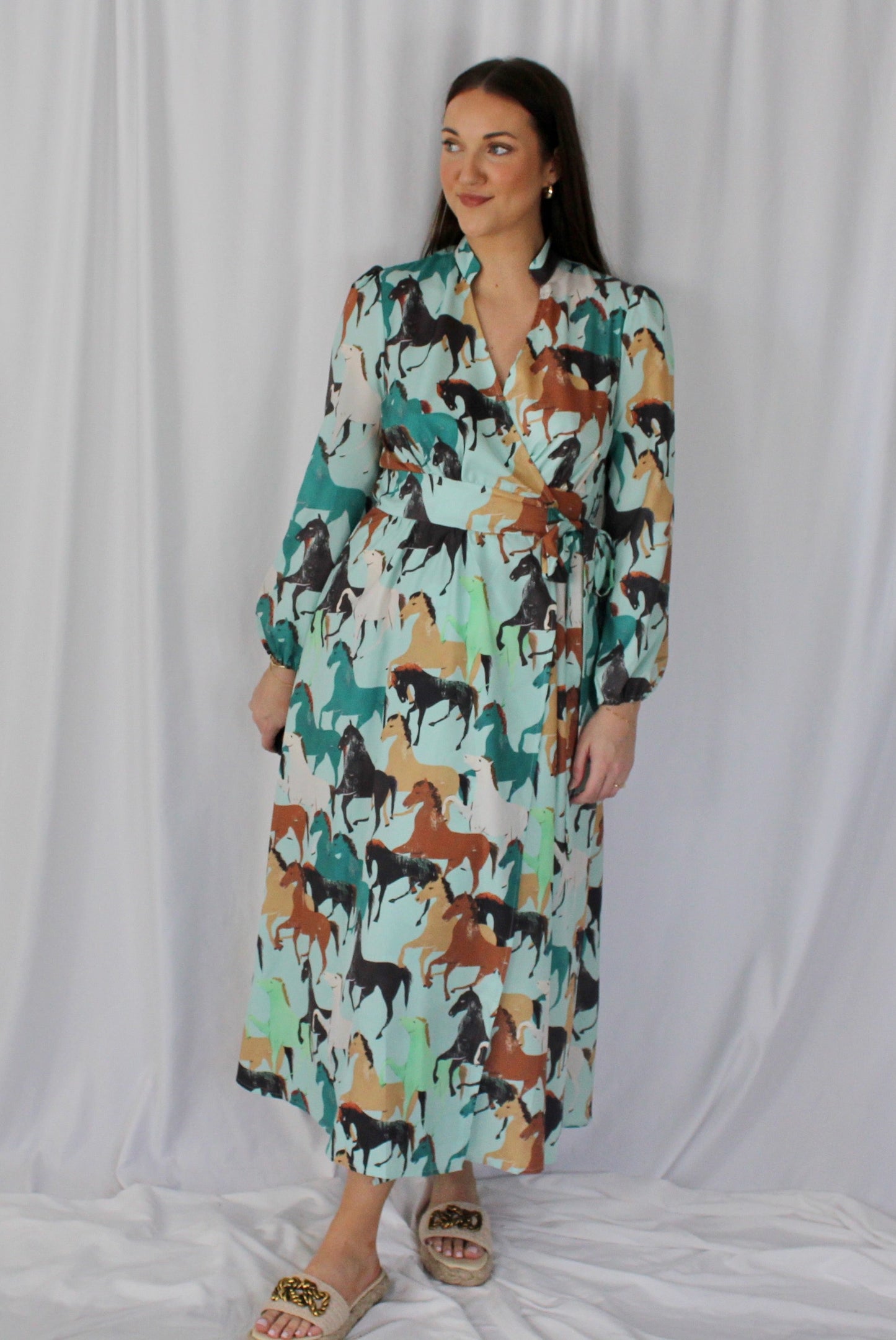 Kentucky Derby Wrap Dress