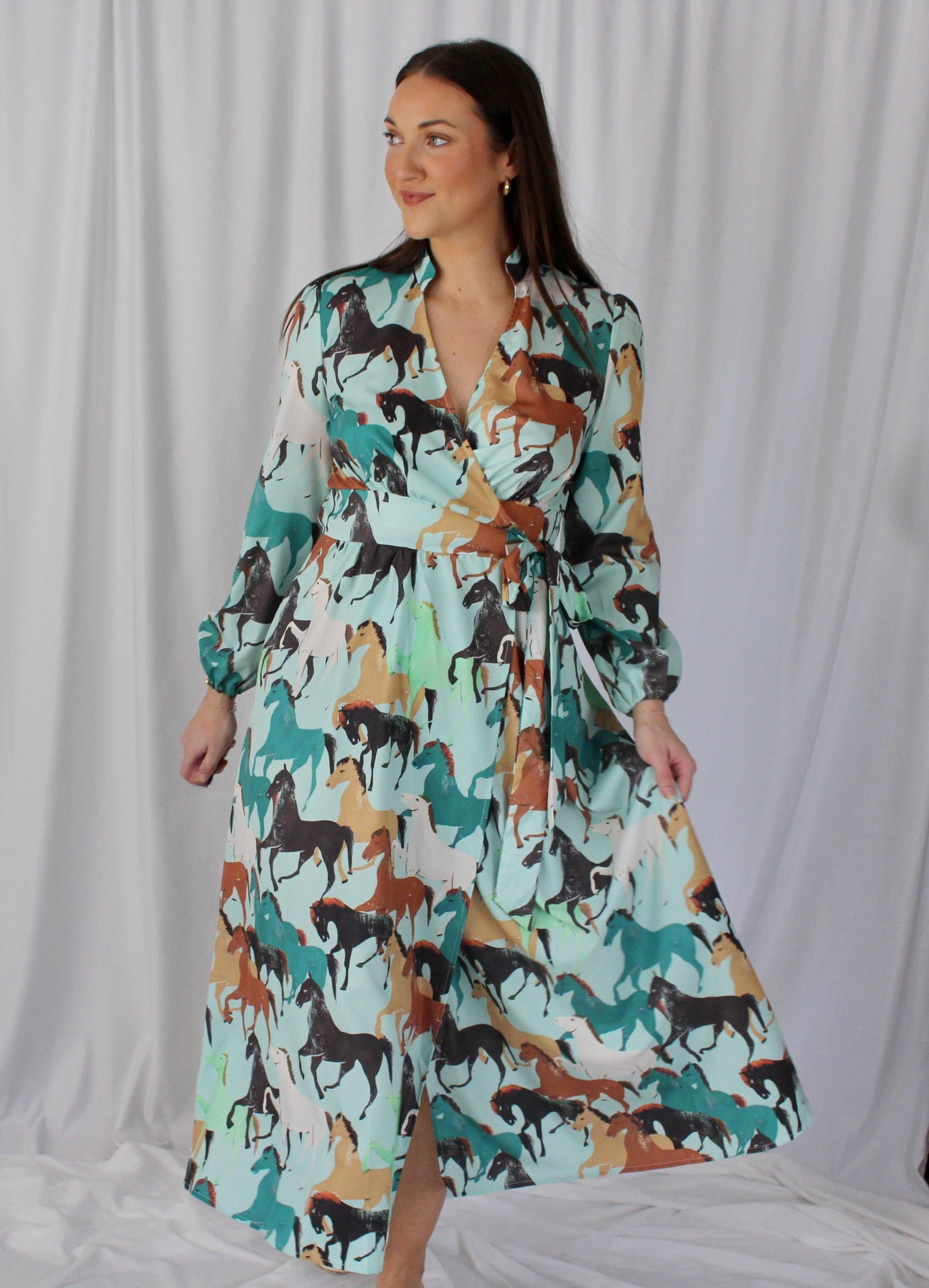 Kentucky Derby Wrap Dress