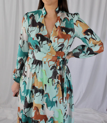 Kentucky Derby Wrap Dress