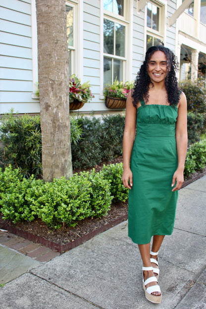 Green Goddess Midi Dress
