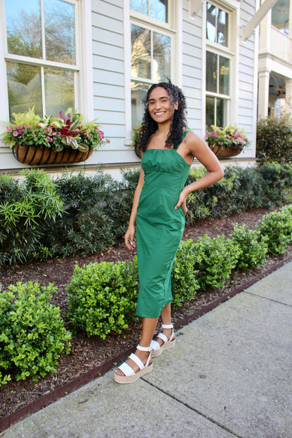 Green Goddess Midi Dress