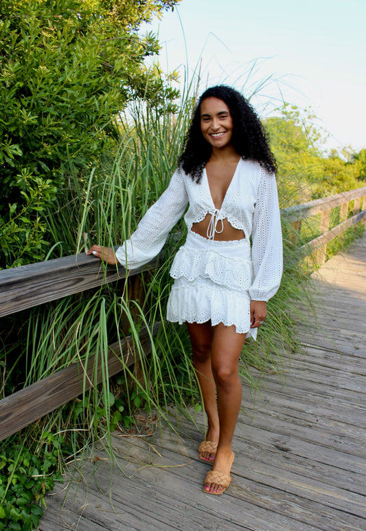 Off To Greece White Dress