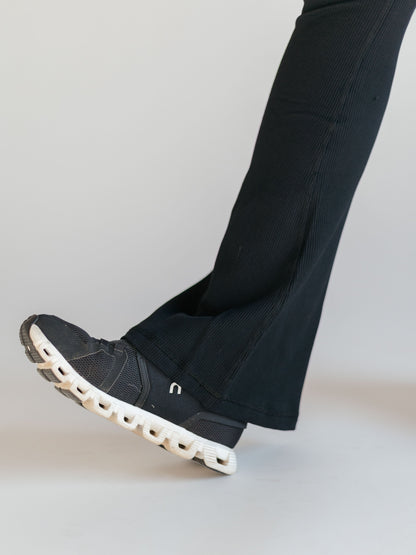 Ribbed Wide Flare Leggings