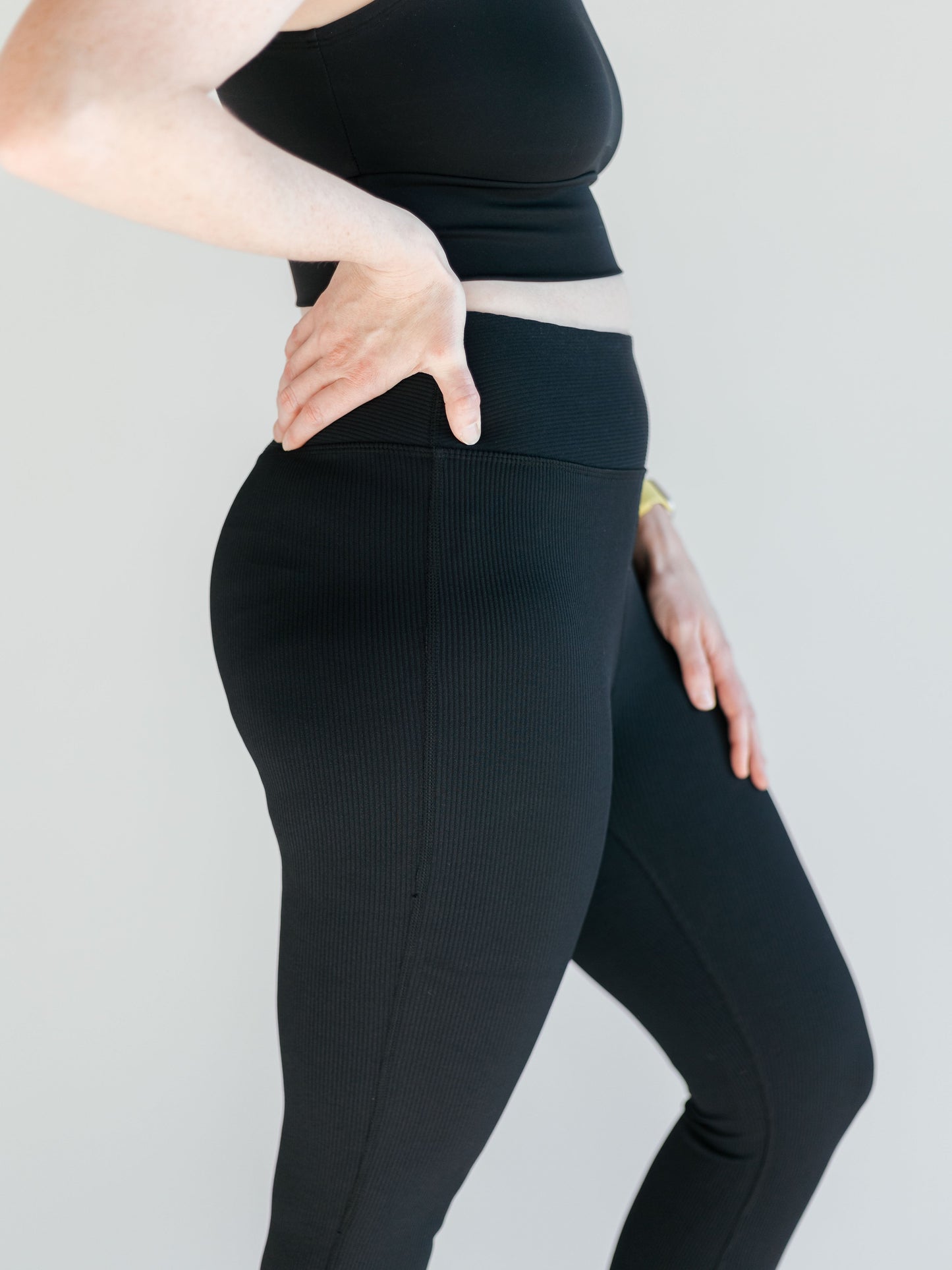 Ribbed Wide Flare Leggings