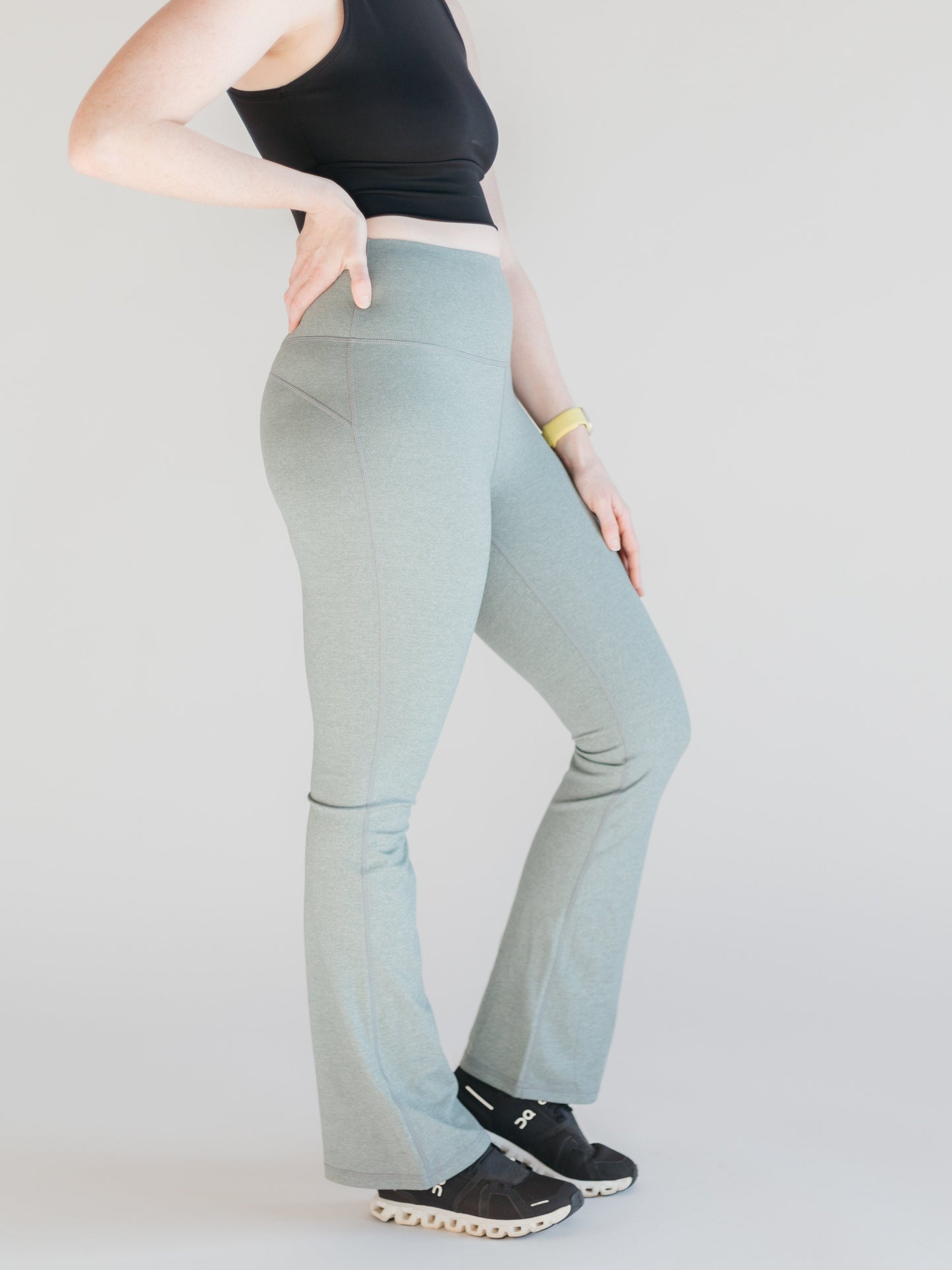 Flare Swoop Back Leggings