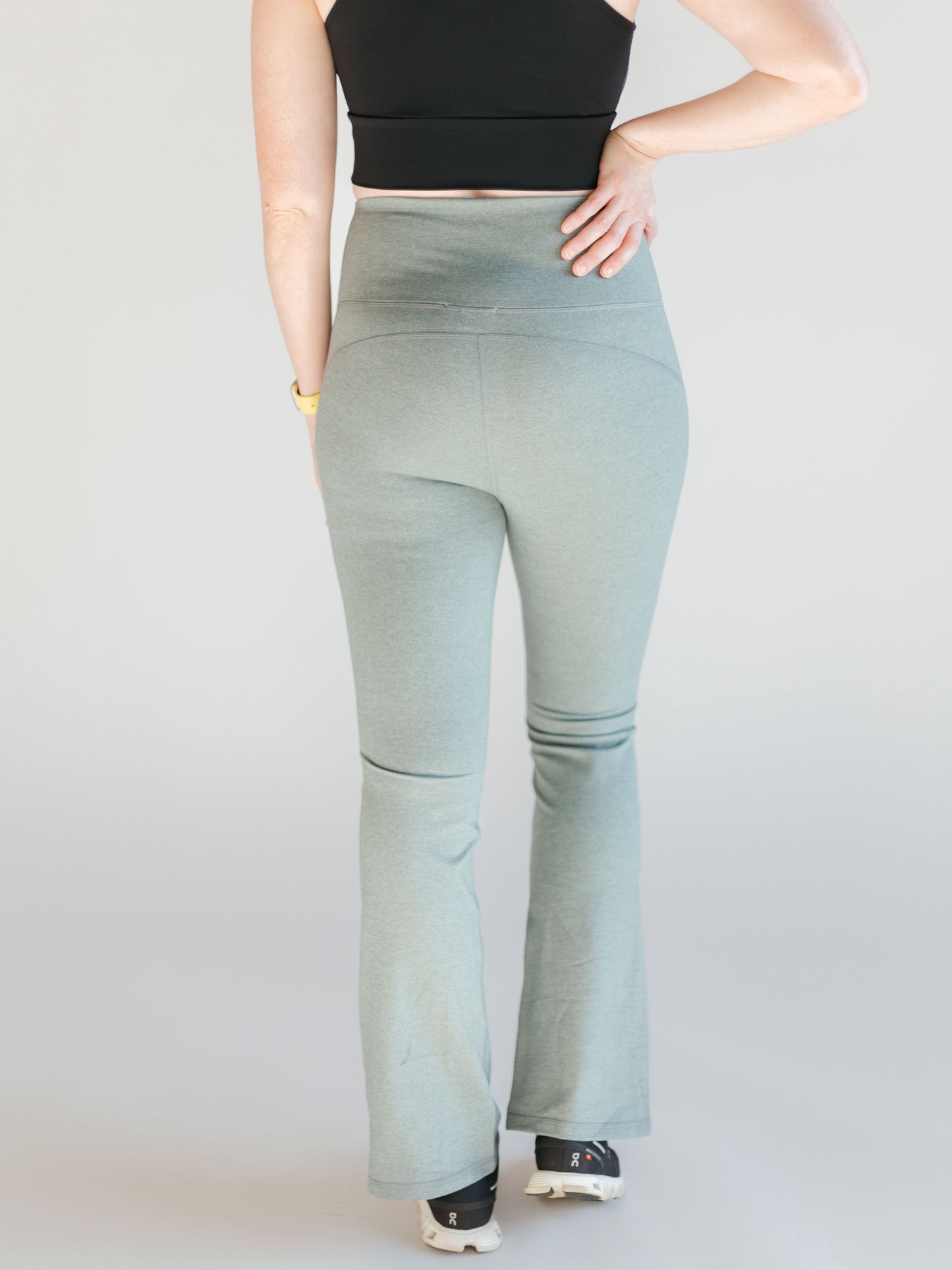 Flare Swoop Back Leggings