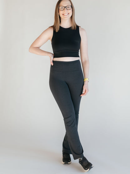 Flare Swoop Back Leggings