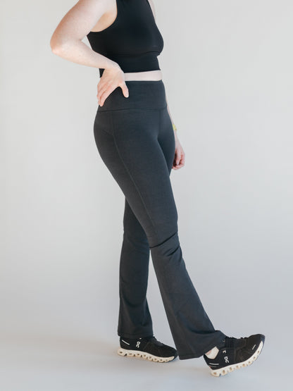 Flare Swoop Back Leggings