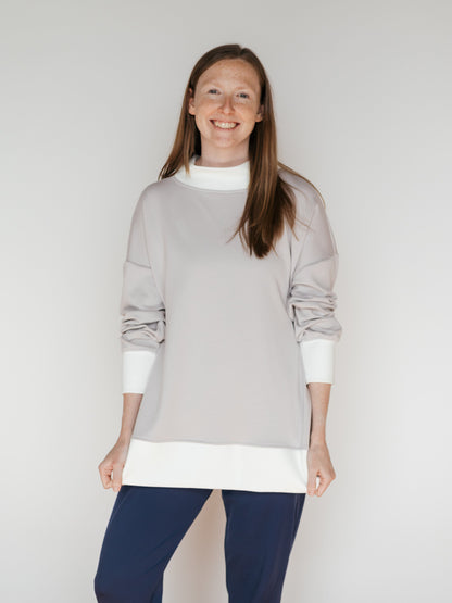 SY Lightweight Mock Neck Pullover