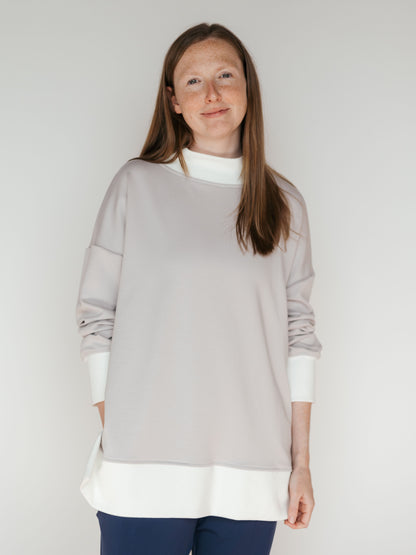 SY Lightweight Mock Neck Pullover