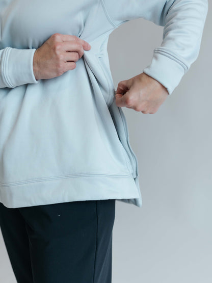 Comfort Hoodie With Side Zippers