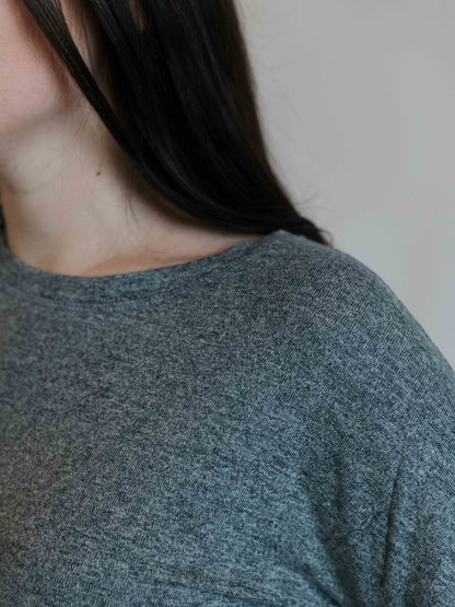 Brushed Crew Neck Long Sleeve