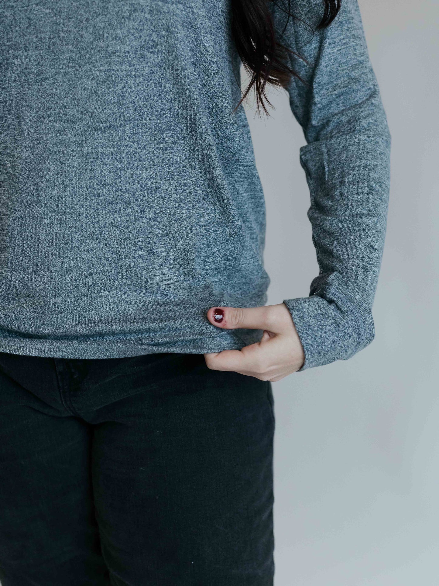 Brushed Crew Neck Long Sleeve