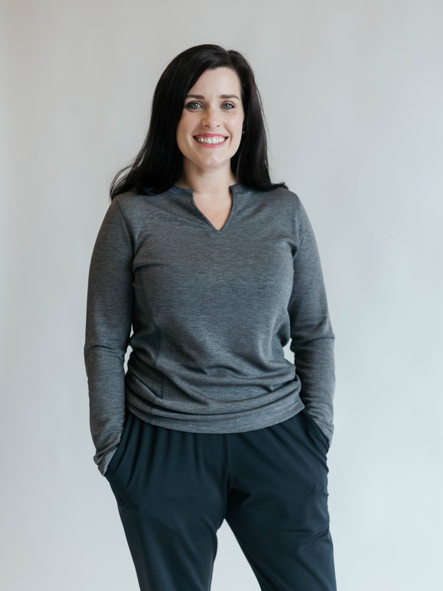 Key Hole Long Sleeve Top