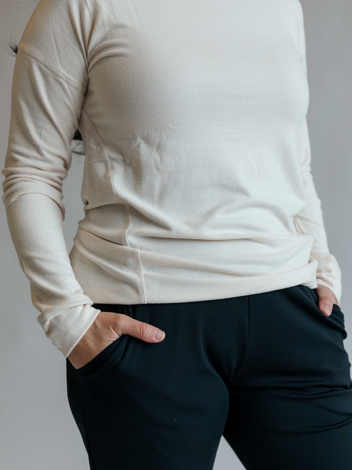 Brushed Crew Neck Long Sleeve