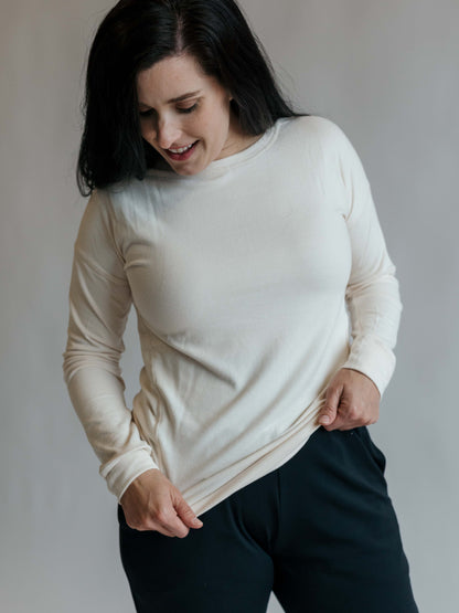 Brushed Crew Neck Long Sleeve